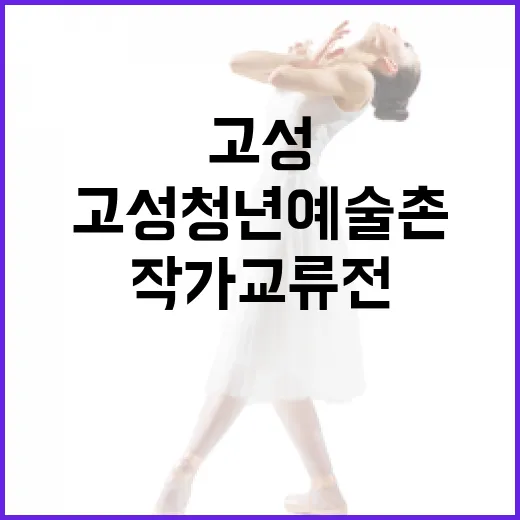 고성청년예술촌, 제주작가 교류전 현장