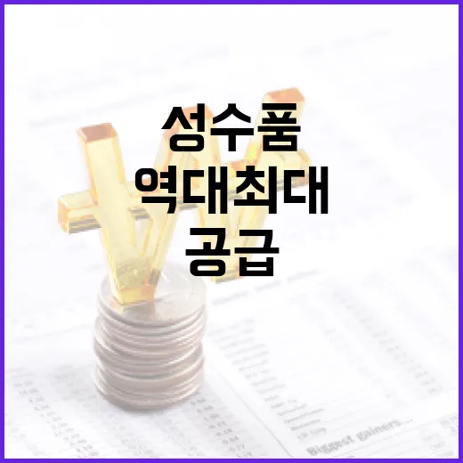 추석 성수품 역대 최대 공급과 할인 혜택