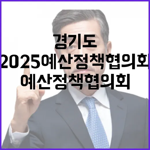 경기도, 2025 예산정책협의회서 미래성장 3대 프로젝트 발표
