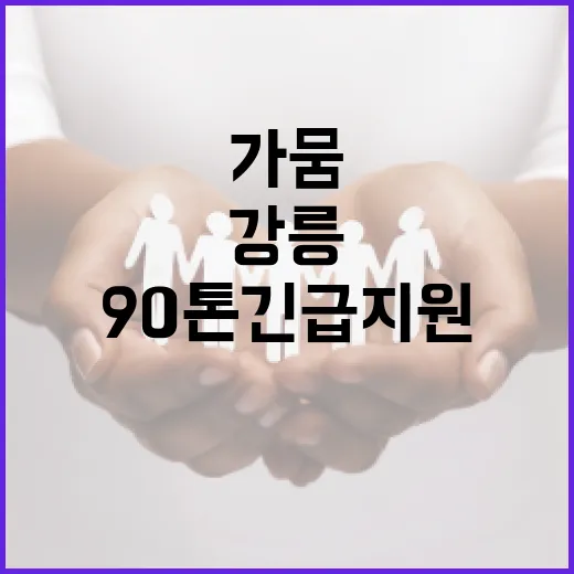 부산, 강릉 가뭄에 1억 원과 생수 90톤 긴급 지원