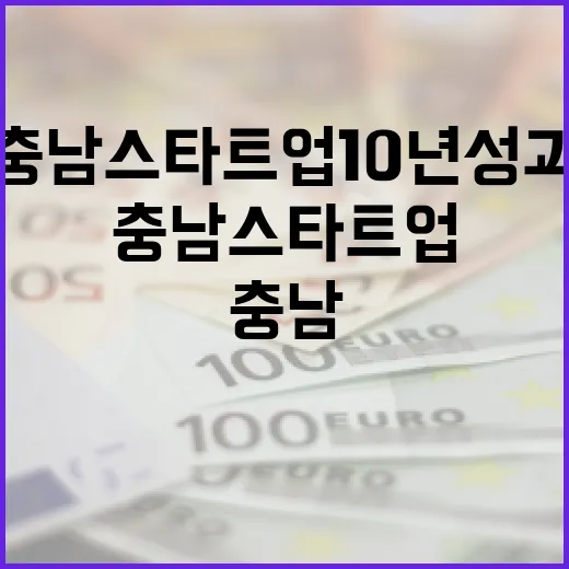 충남 스타트업 10년 성과와 미래 비전