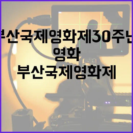 부산국제영화제 30주년, 영화 역사의 현장