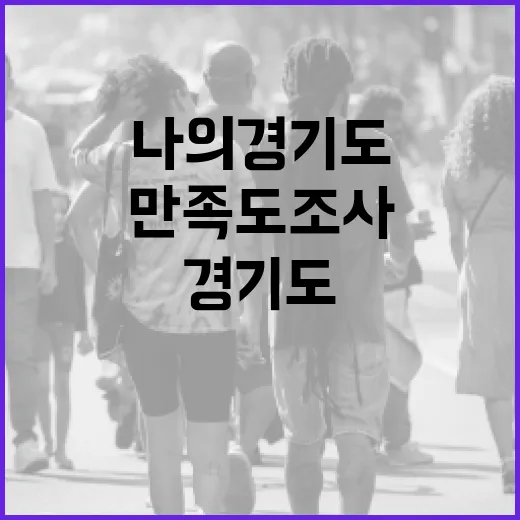 도민과 함께하는 나의 경기도 만족도 조사
