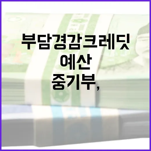 중기부, 부담경감 크레딧 예산 연내 전액 집행 확신