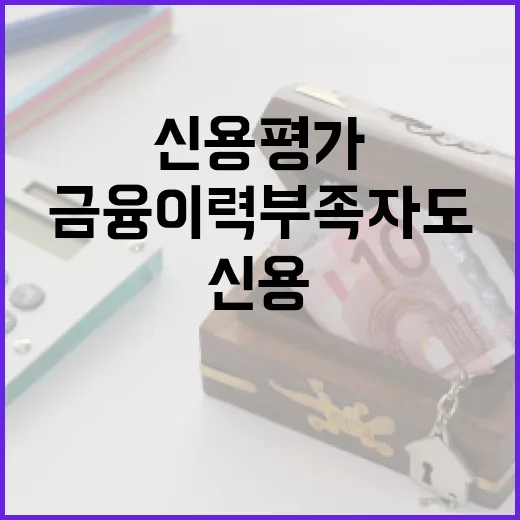 금융이력 부족자도 신용평가 문턱 낮춘다