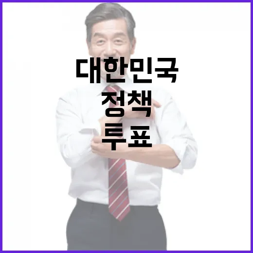 함께 만드는 행복 대한민국 정책 투표