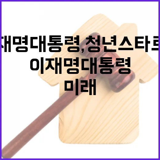 이재명 대통령, 청년 스타트업과 혁신 미래 다짐