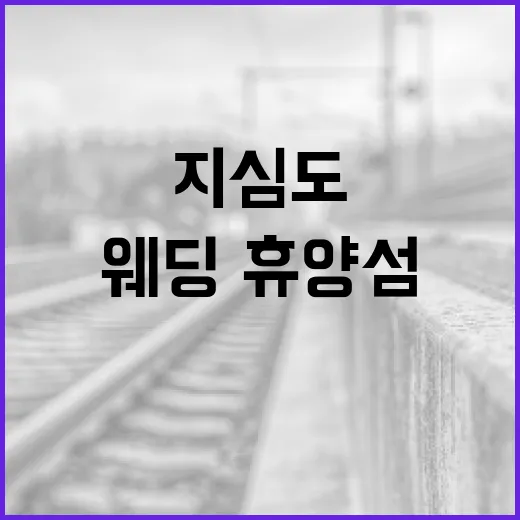 지심도서 첫 웨딩·휴양섬 결혼식 개최