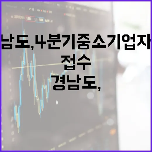 경남도, 4분기 중소기업 자금 접수 시작