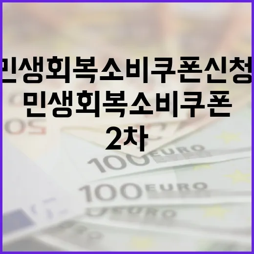 전남 2차 민생회복 소비쿠폰 신청 안내