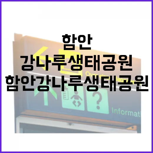 함안 강나루생태공원, 스포츠와 휴식의 명소