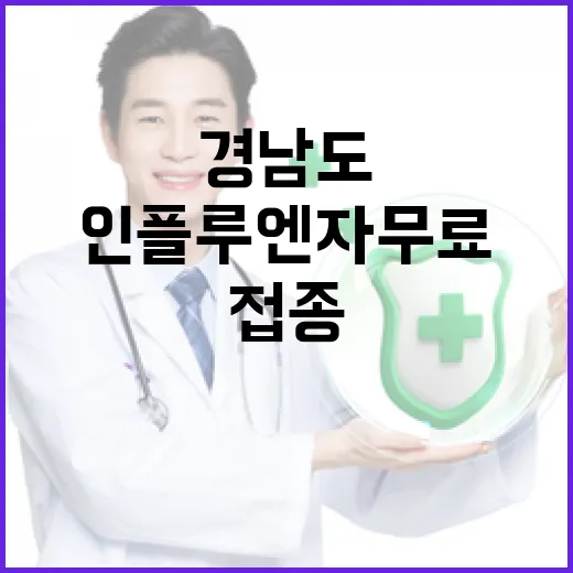 경남도 인플루엔자 무료접종 시작