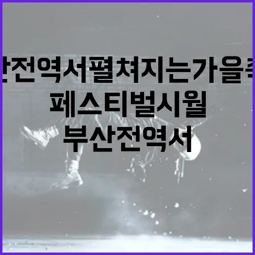 부산 전역서 펼쳐지는 가을 축제 '페스티벌 시월'