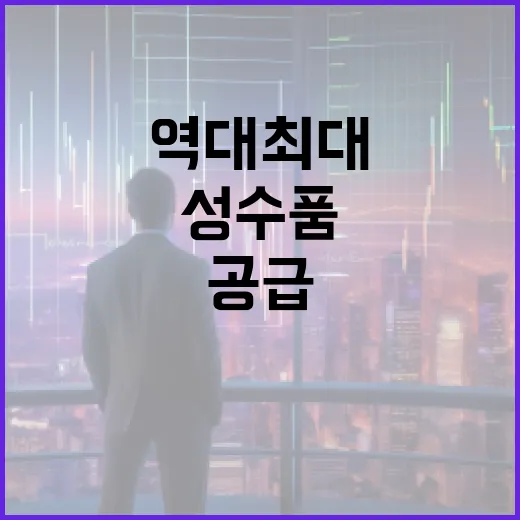 추석 성수품 역대 최대 공급, 물가 안정 총력전