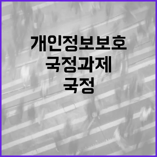국정과제 착수, 개인정보보호 강화 방안