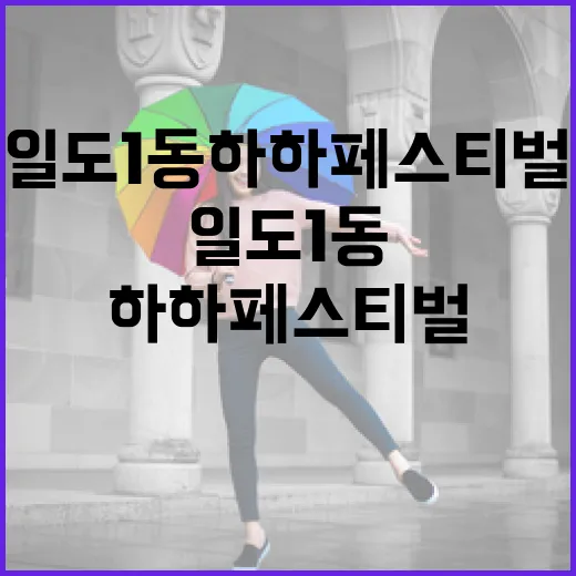 일도1동 하하페스티벌, 음악과 지역경제의 만남