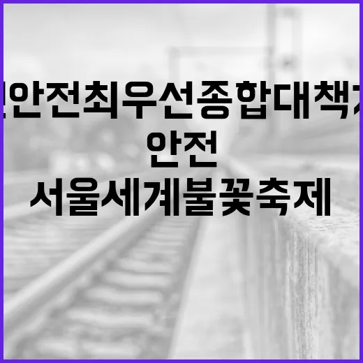 서울세계불꽃축제, 시민 안전 최우선 종합 대책 가동