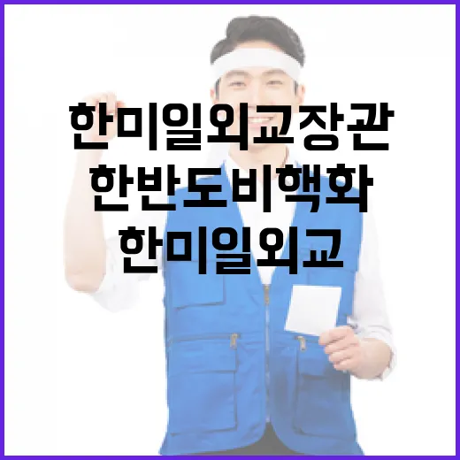 한미일 외교장관, 한반도 비핵화 의지 재확인