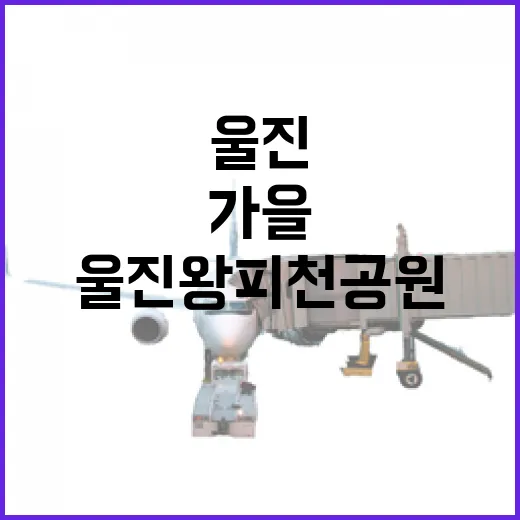 울진왕피천공원 가을 힐링 명소