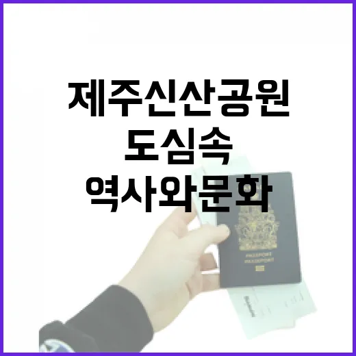 제주 신산공원, 도심 속 역사와 문화의 향연