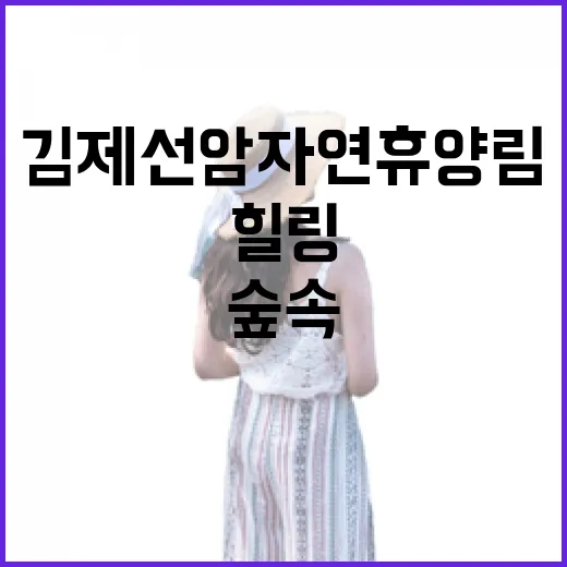 김제 선암자연휴양림에서 만나는 숲속 힐링