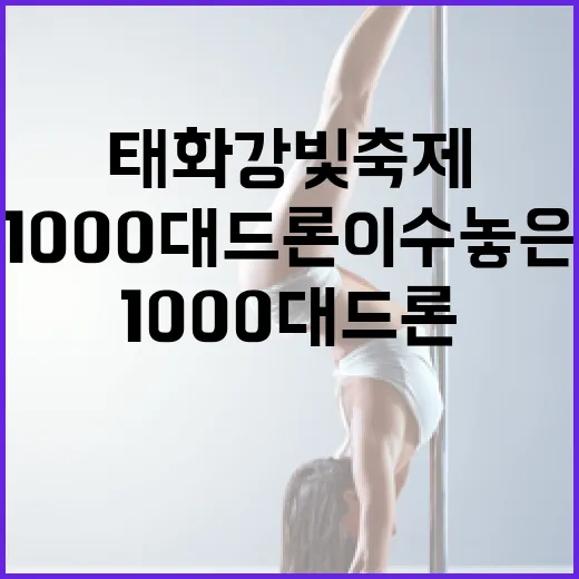 1000대 드론이 수놓은 태화강 빛 축제
