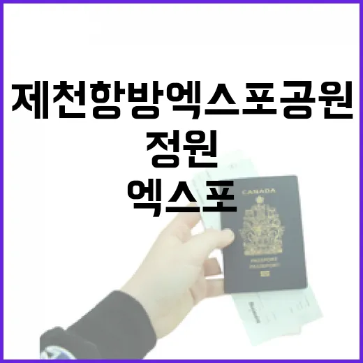 제천항방엑스포공원서 만나는 가을 정원축제