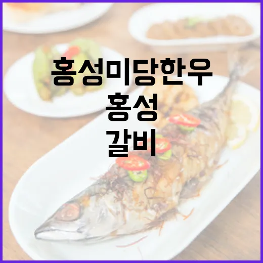 홍성 미당한우 돼지갈비의 진수