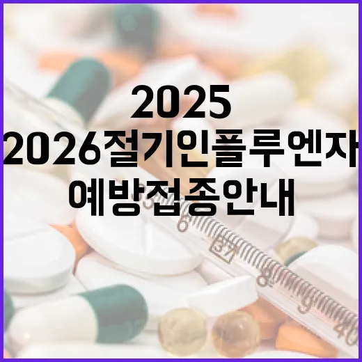 2025-2026절기 인플루엔자 예방접종 안내