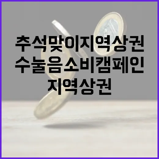 추석맞이 지역상권 살리기 수눌음 소비 캠페인