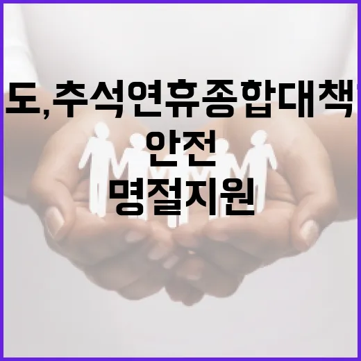 강원도, 추석 연휴 종합대책 가동 안전한 명절 지원