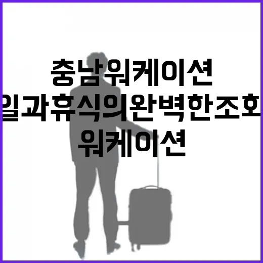 충남 워케이션, 일과 휴식의 완벽한 조화