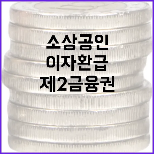 소상공인 위한 제2금융권 이자환급 확대