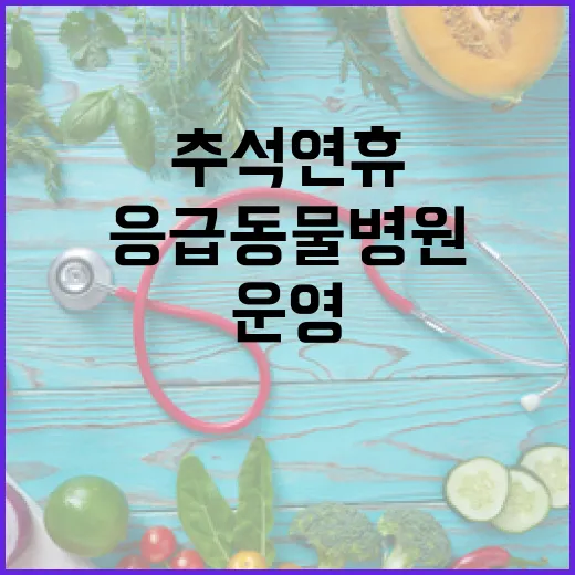 경남 추석 연휴 응급 동물병원 219곳 운영