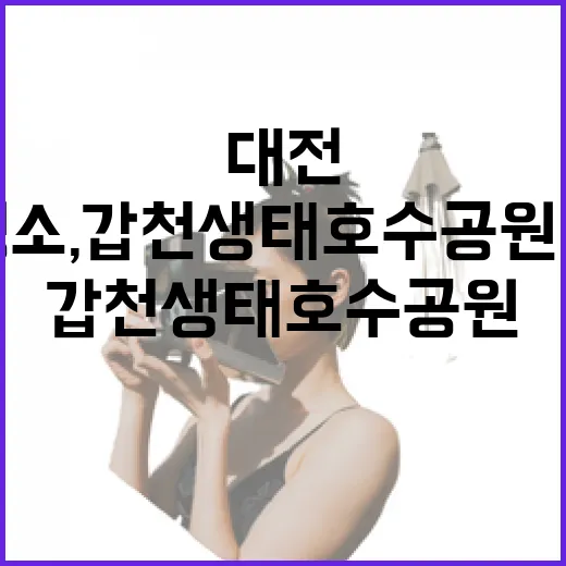 대전 도심 속 새 명소, 갑천생태호수공원 개장