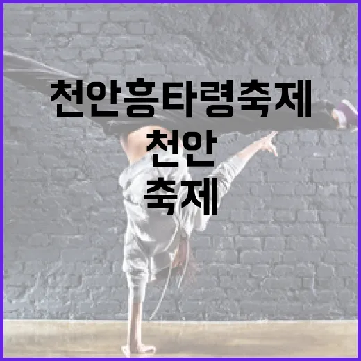 천안 흥타령축제 5일간 세계 춤의 향연