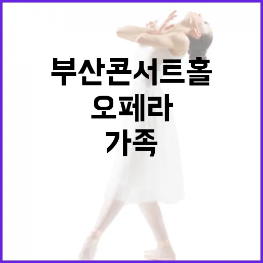 부산콘서트홀 가족 오페라 체험기