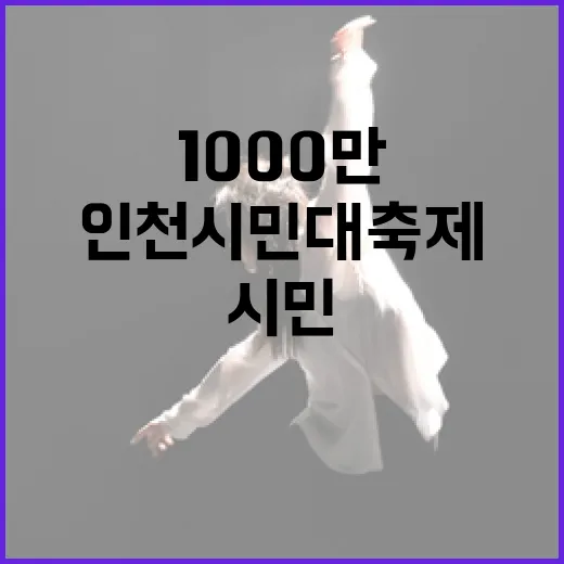 인천시민대축제, 1000만의 화합과 문화 향연