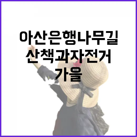 아산 은행나무길 가을 산책과 자전거 힐링