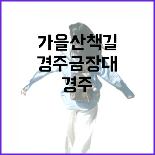 경주 금장대 가을 산책길 명소