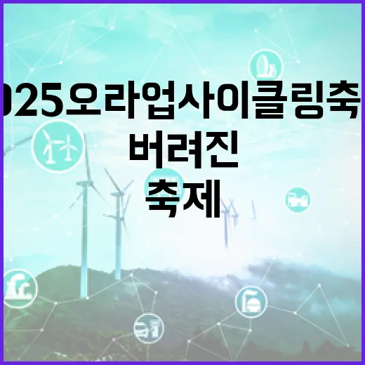 버려진 자원의 새 삶, 2025 오라업사이클링축제