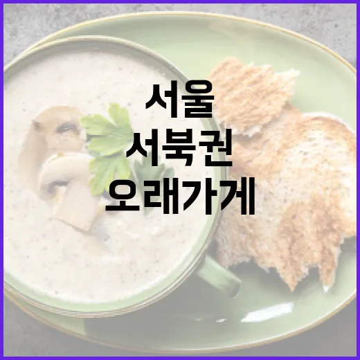 서울 서북권 30년 전통 오래가게 15선