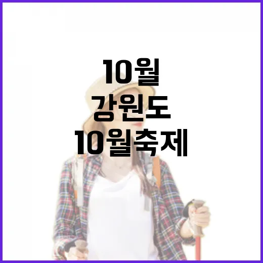 강원도 10월 축제 대향연