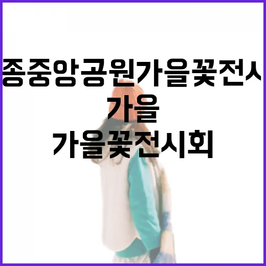 세종중앙공원 가을꽃 전시회와 축제의 향연