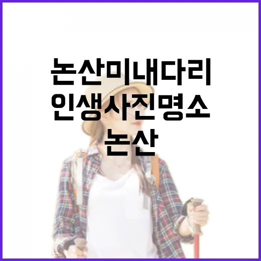 논산 미내다리, 천년 역사 품은 인생 사진 명소
