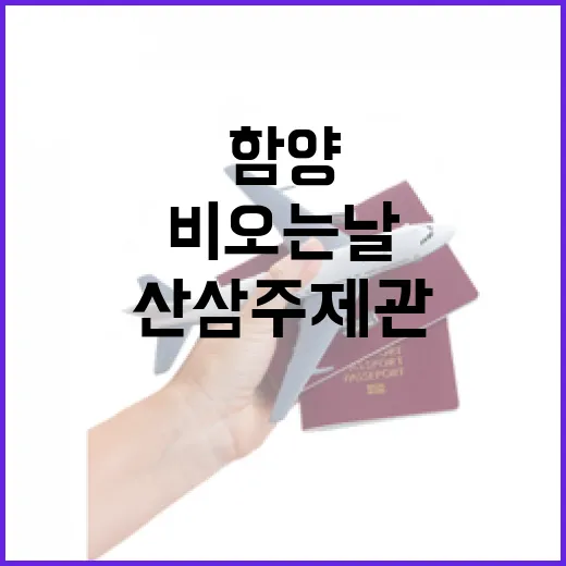 비 오는 날 찾는 함양 산삼주제관과 약용식물관