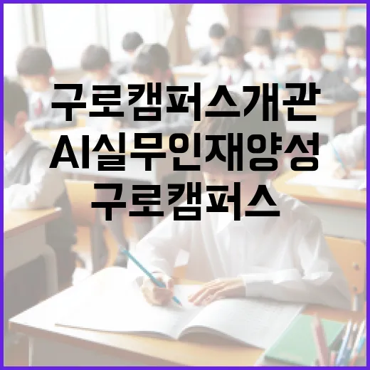 구로캠퍼스 개관, AI 실무 인재 양성 본격화