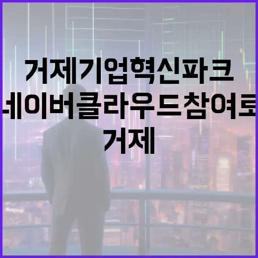 거제 기업혁신파크, 네이버클라우드 참여로 혁신 가속