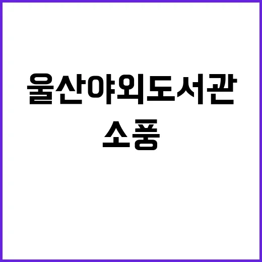 울산 야외 도서관 …