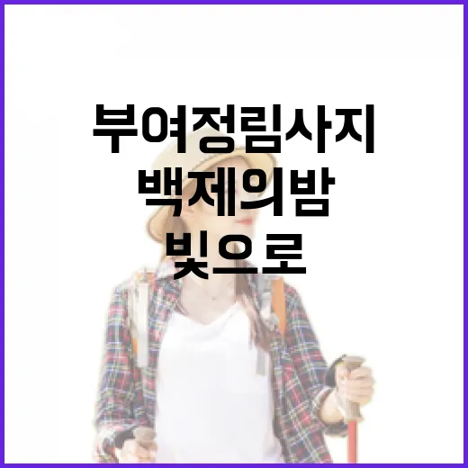 부여 정림사지, 빛으로 부활한 백제의 밤